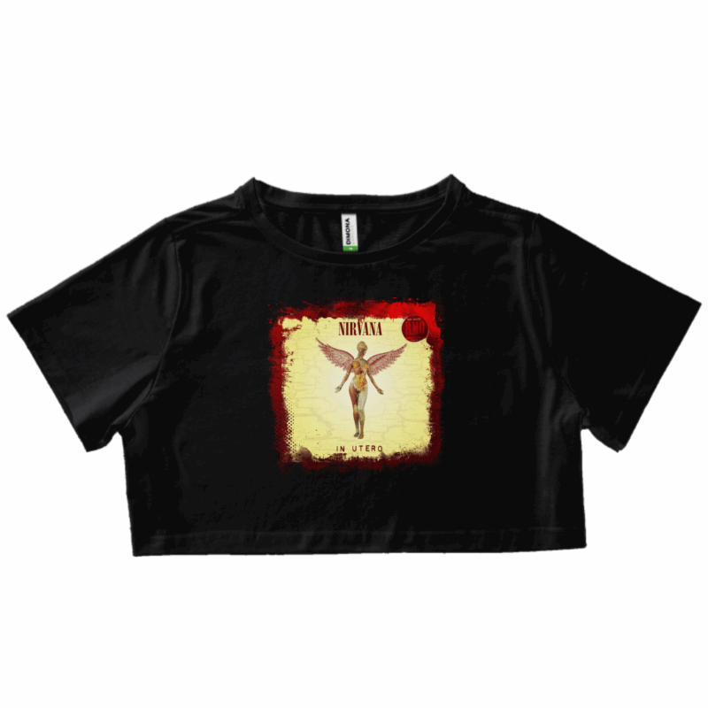Cropped Nirvana - Gostou da estampa? Temos para Ecobag e caneca. É só pedir pelo nosso ZAP!