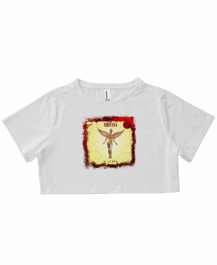 Cropped Nirvana -  Gostou da estampa? Temos para Ecobag e caneca. É só pedir pelo nosso ZAP! - Image 2