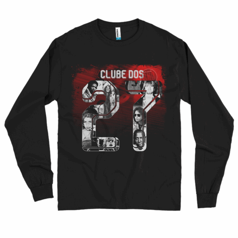 Camisa manga Longa CLUBE DOS 27 - Temos esta estampa para outros produtos. É só pedir pelo contato!