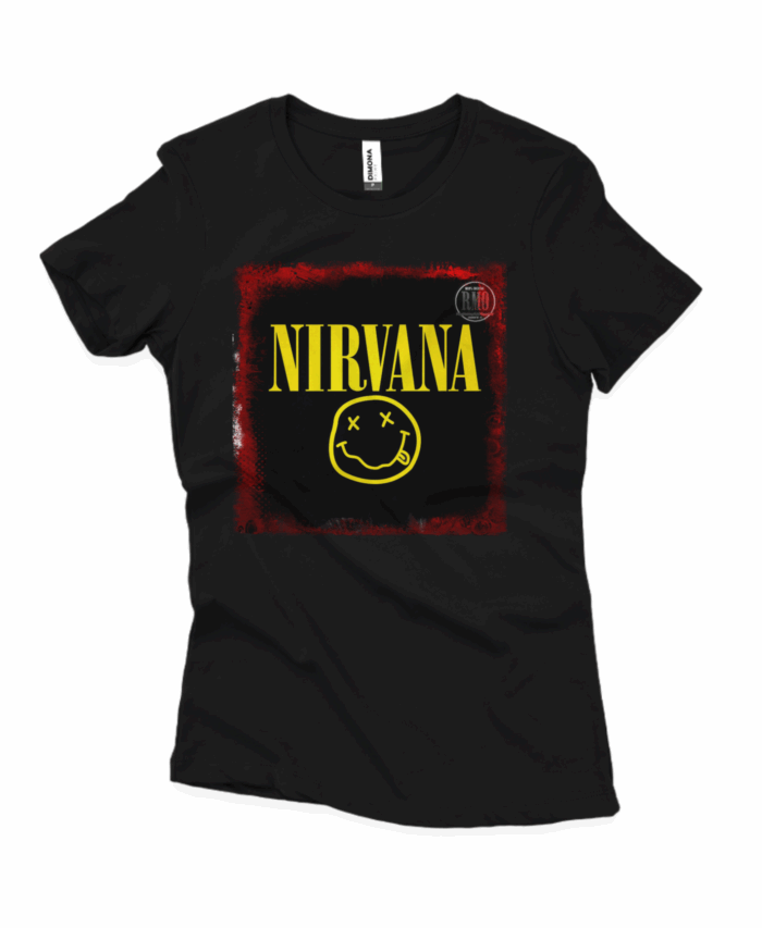 Baby long NIRVANA SHOW!  Gostou da estampa? Temos para Ecobag, caneca e avental. É só pedir pelo nosso ZAP!