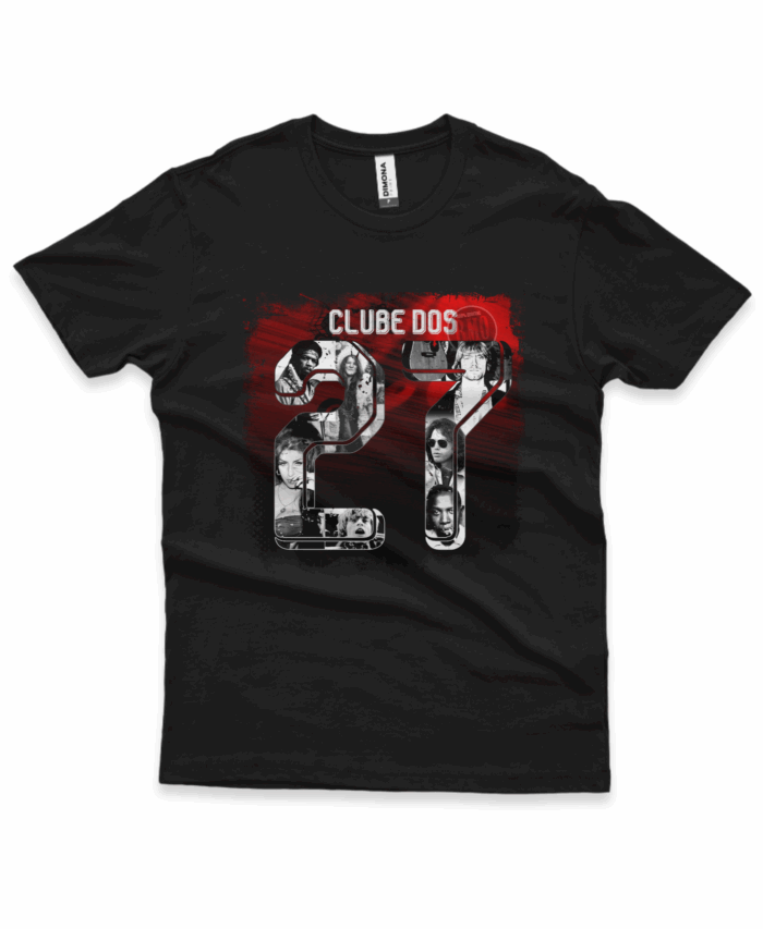 Camiseta CLUBE DOS 27 -Temos esta estampa para outros produtos. É só pedir pelo contato!
