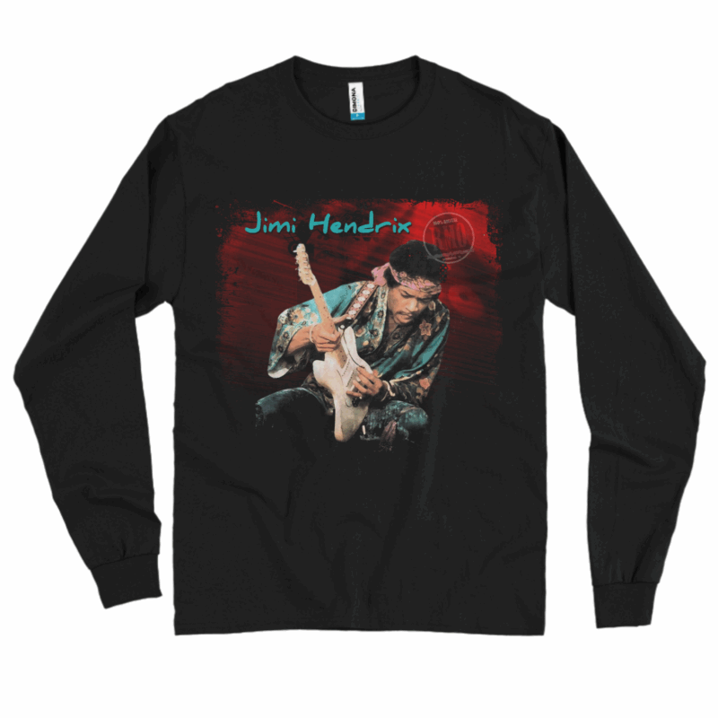 Camisa manga longa Jimi Hendrix - Temos esta estampa para outros produtos. É só pedir pelo contato!