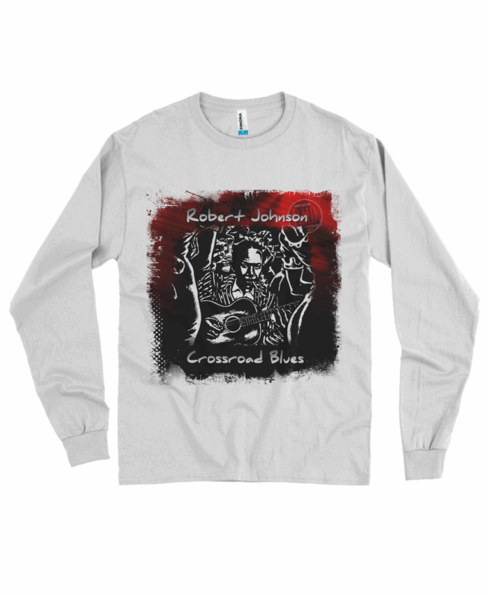 Camisa manga Longa Robert Johnson - Crossroad Blues - Temos esta estampa para outros produtos. É só pedir pelo contato! - Image 2