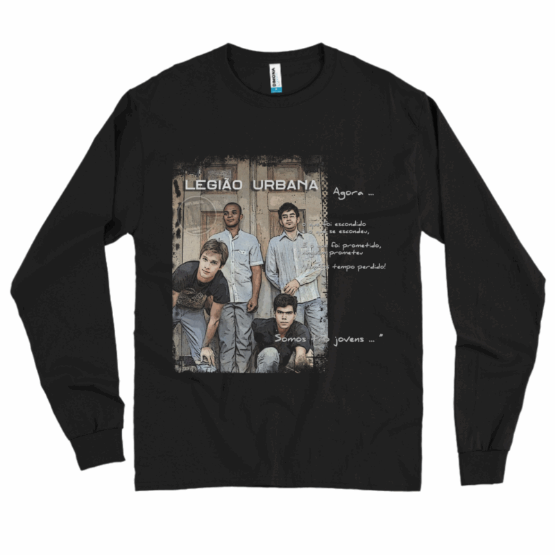 Camisa manga Longa LEGIÃO URBANA - Temos esta estampa para outros produtos. É só pedir pelo contato!