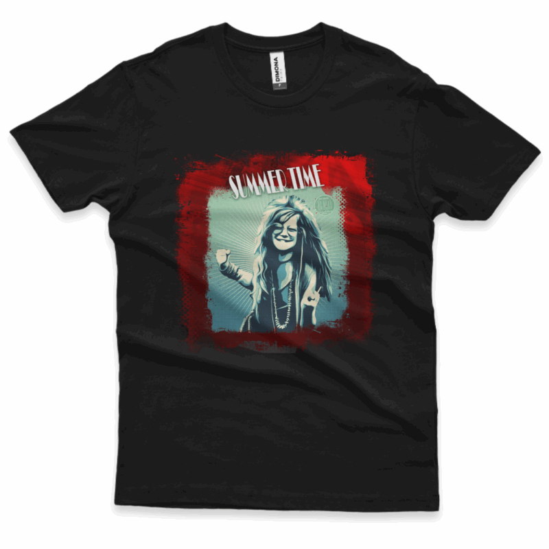 Camiseta Janis Joplin  (Cenário-pop)