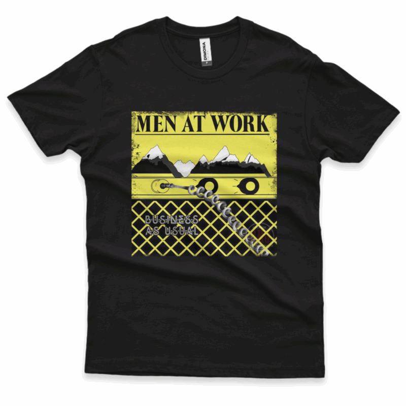 Camiseta Men at Work (Cenário-pop)