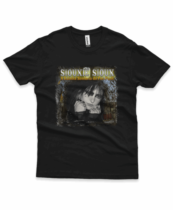 Camiseta Siouxsie-Sioux a rainha das sombras (Cenário-pop)