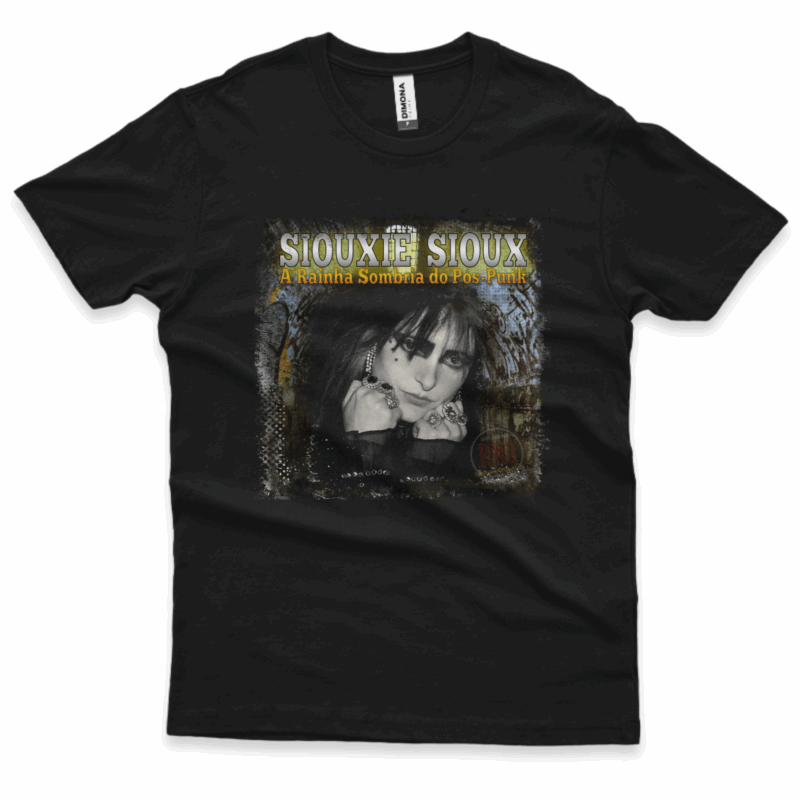 Camiseta Siouxsie-Sioux a rainha das sombras (Cenário-pop)