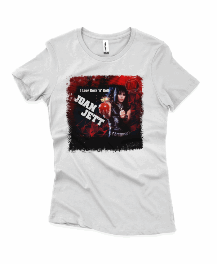 Camiseta baby long  Joan Jett - I Love Rock 'N Roll    (Cenário-pop) - Imagem 2