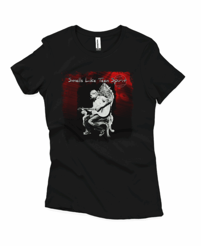 Camiseta baby long Kurt Cobain     (Cenário-pop)