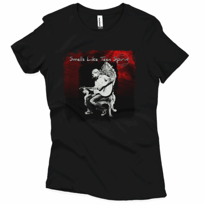 Camiseta baby long Kurt Cobain     (Cenário-pop)