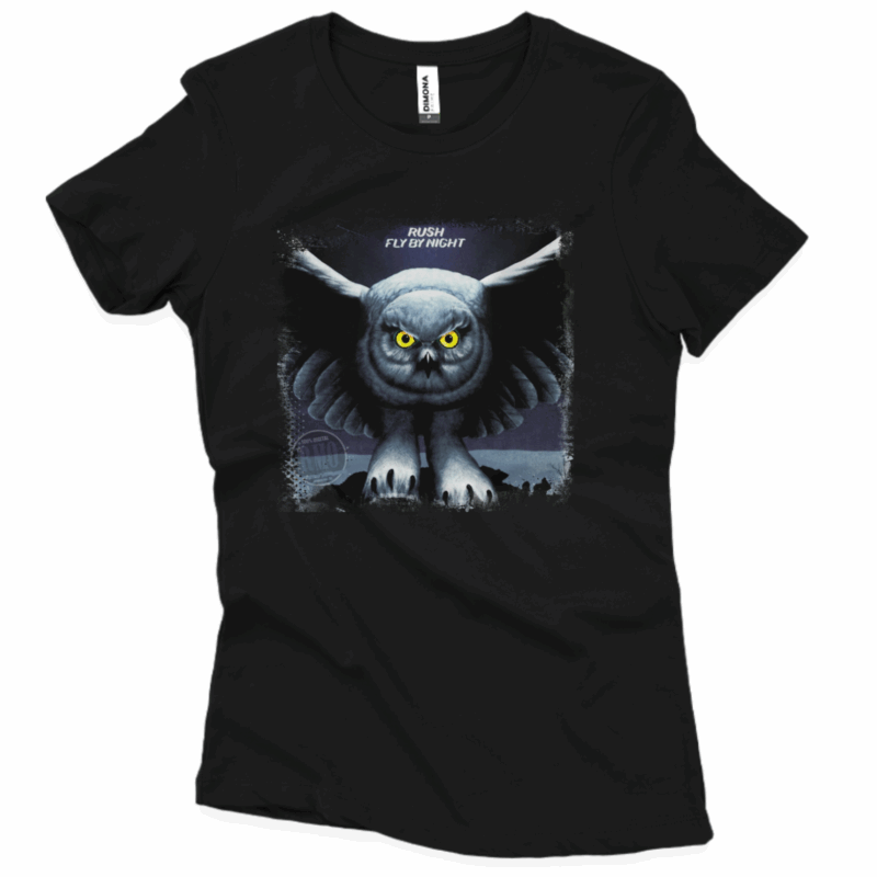 Camiseta baby long Rush fly by night    (Cenário-pop)