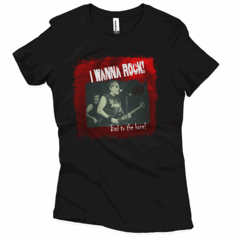 Camiseta baby long George Thorogood Bad to the bone (Cenário-pop)