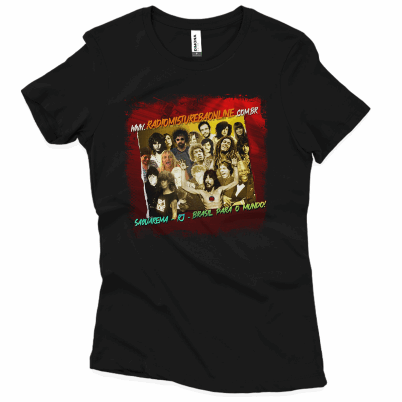 Camiseta baby long Galera Mistureba (Cenário-pop)