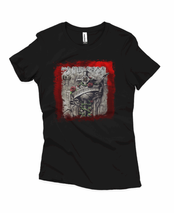 Camiseta baby long whitesnake (Cenário-pop)