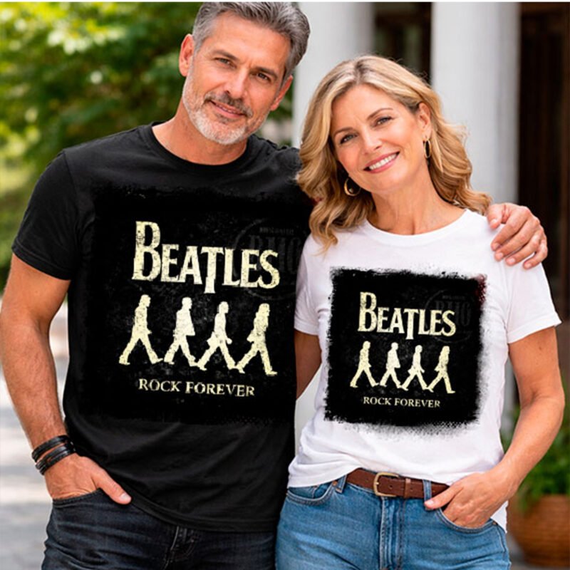 Camisa The Beatles Rock Forever